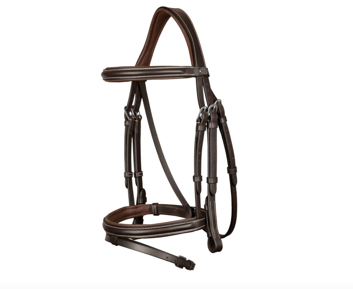 Testiera classica Dy'On Flash Noseband marrone