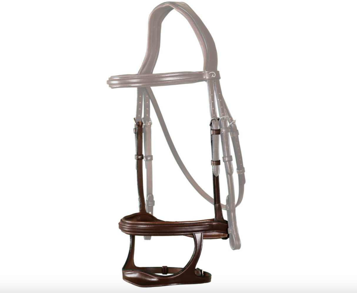 Doppio capezzino Dy'On in cuoio marrone