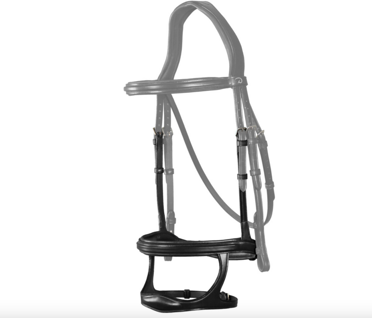 Doppio capezzino Dy'On in cuoio nero