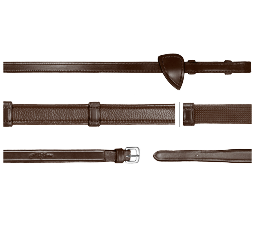 Redini modello Hunter 5/8 Dy'On in cuoio con tacchette e grip