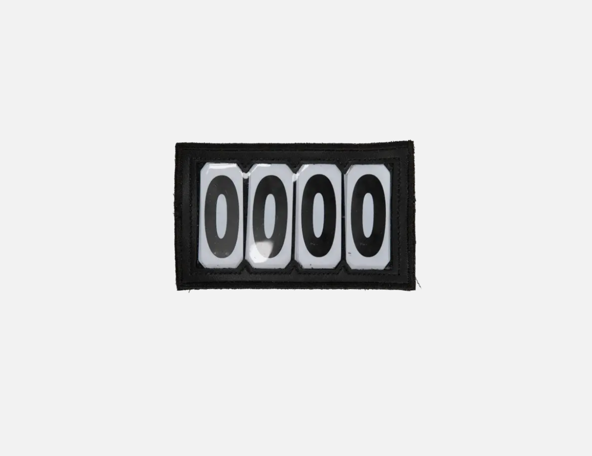 Numero di testiera con il velcro in PVC Kentucky