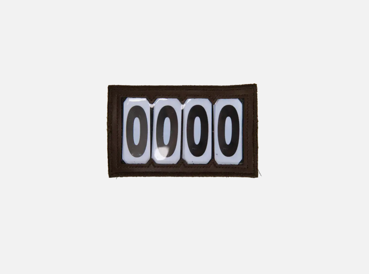 Numero di testiera con il velcro in PVC Kentucky