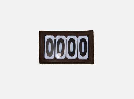 Numero di testiera con il velcro in PVC Kentucky