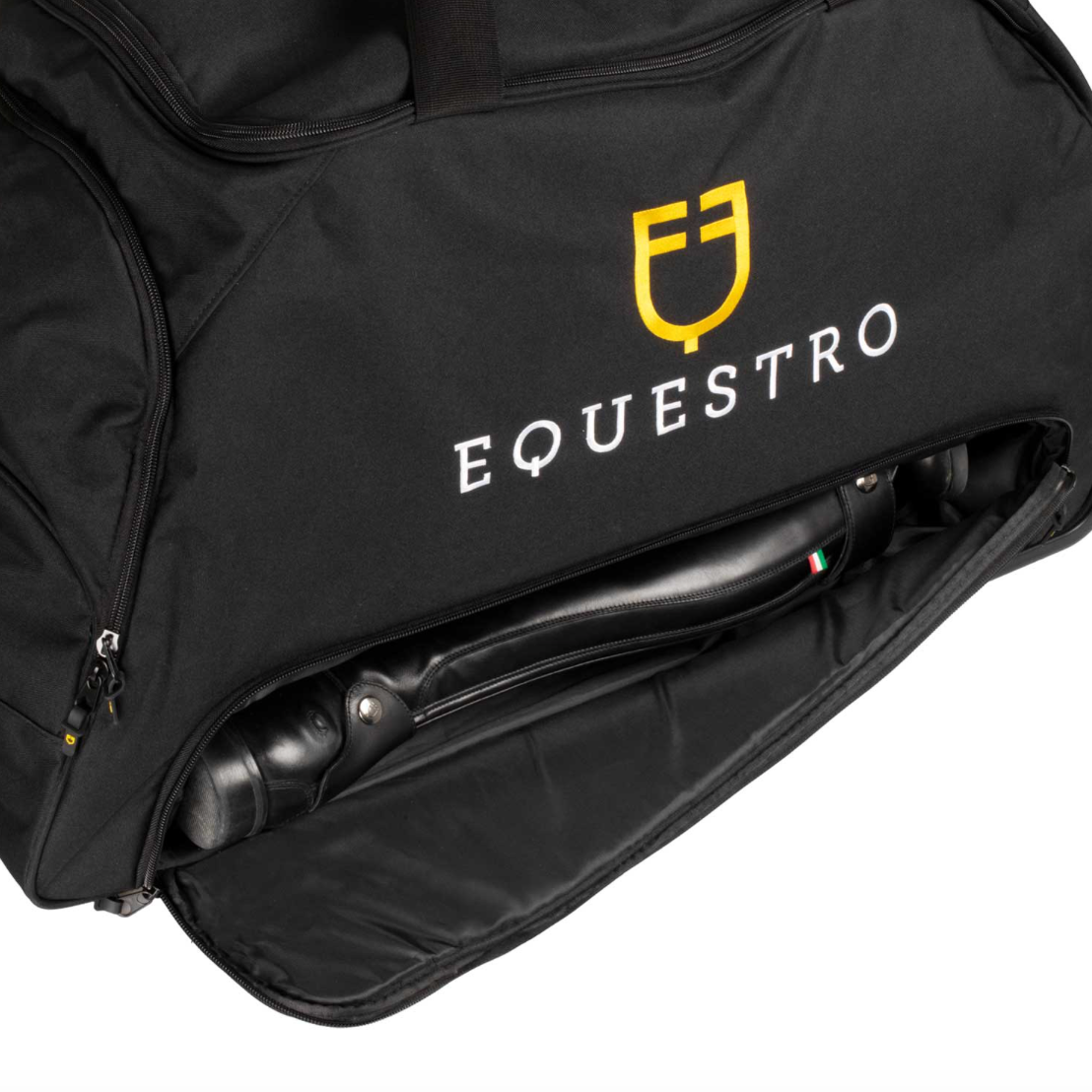 Borsa trolley Equestro con logo ricamato