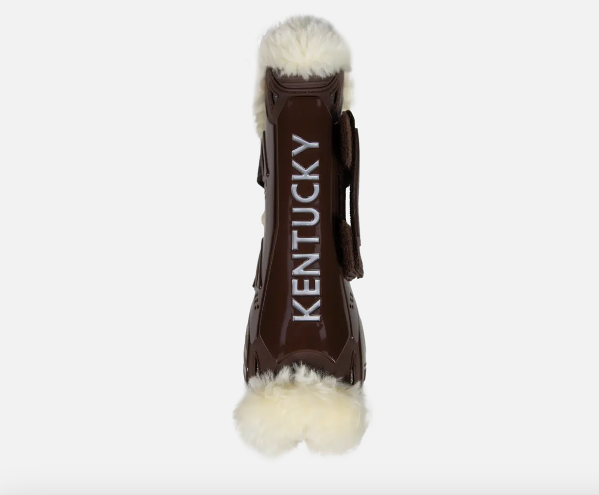 Stinchiere Vegan Sheepskin Velcro Kentucky marrone