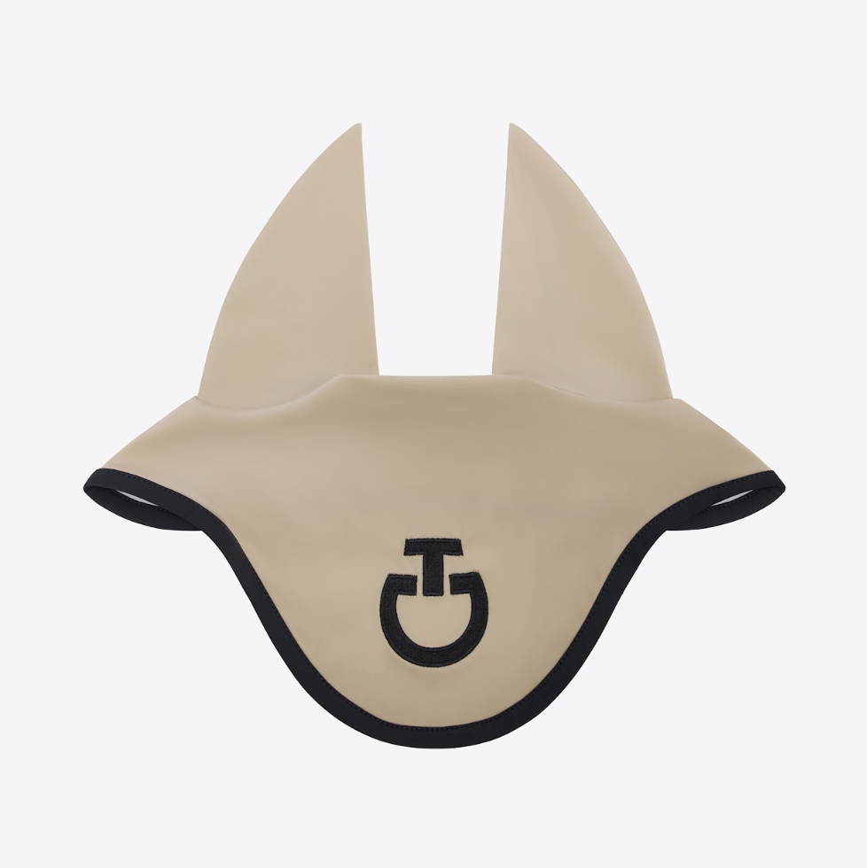 Cuffia modello Circular Cavalleria Toscana beige e bordo nero