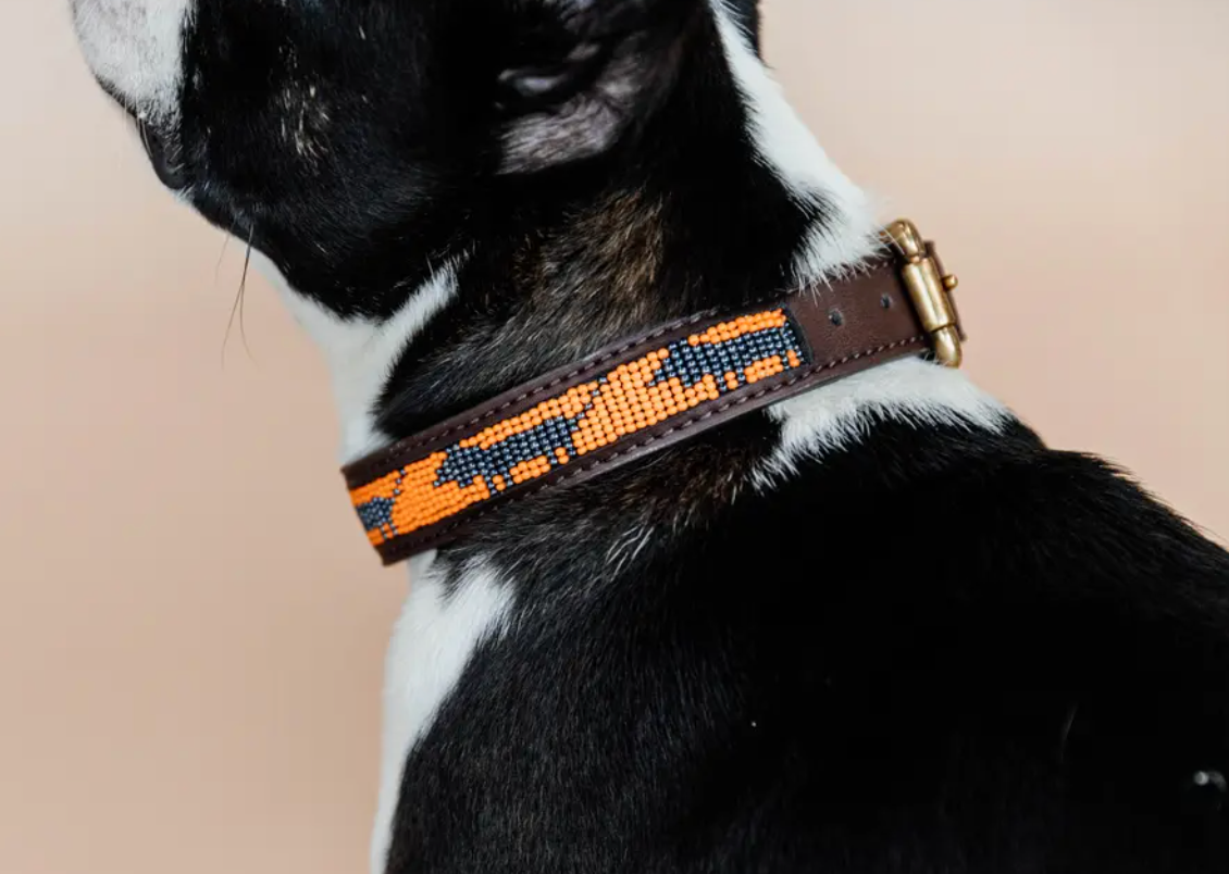 Collare per cani fatto a mano con perle Kentucky