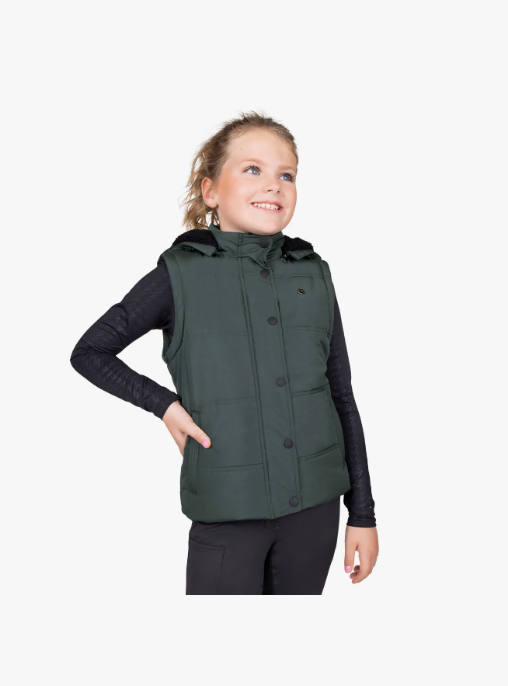 Giacca invernale Rayah Junior con maniche staccabili verdone QHP