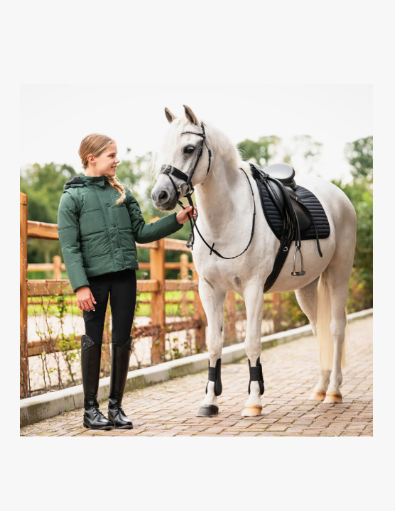 Giacca invernale Rayah Junior con maniche staccabili verdone QHP