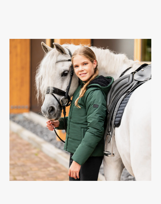 Giacca invernale Rayah Junior con maniche staccabili verdone QHP