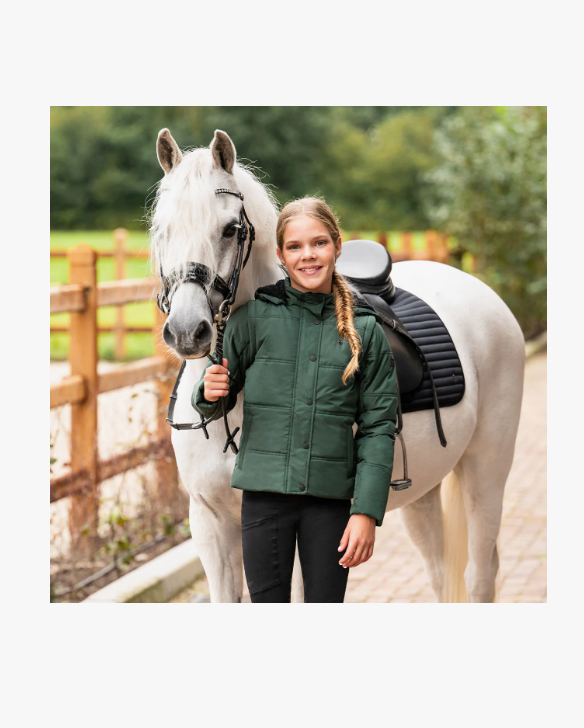 Giacca invernale Rayah Junior con maniche staccabili verdone QHP