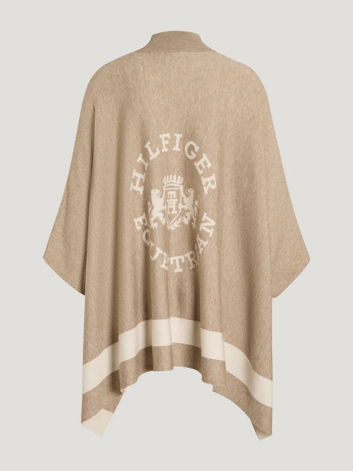 Mantella in maglia Greenwood taupe - one size Tommy Hilfiger