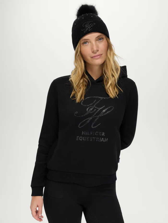 Felpa con cappuccio da donna Estelle con strass Tommy Hilfiger