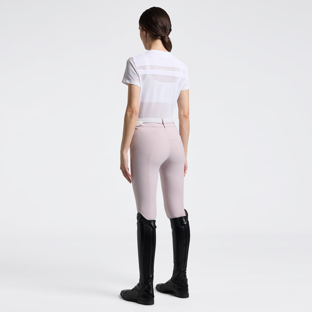 T-shirt da donna traforata con inserti | Cavalleria Toscana
