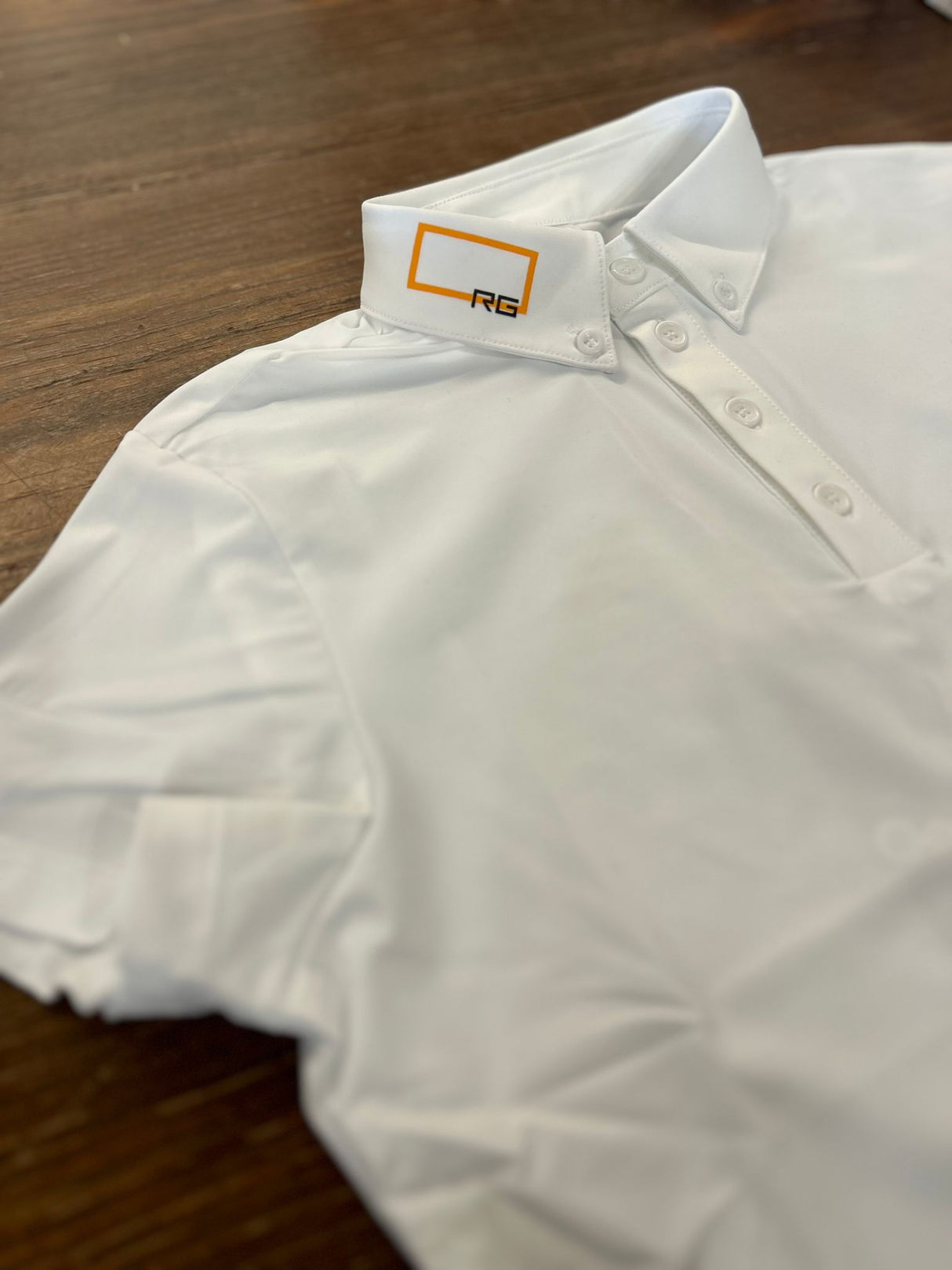 Polo da competizione con bottoni bambino RG