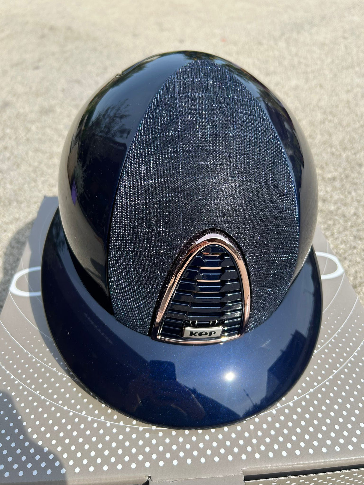 Kep Italia CROMO 2.0 POLISH BLU/FRONTE TESSUTO GALASSIA BLU SCURO VISIERA POLO