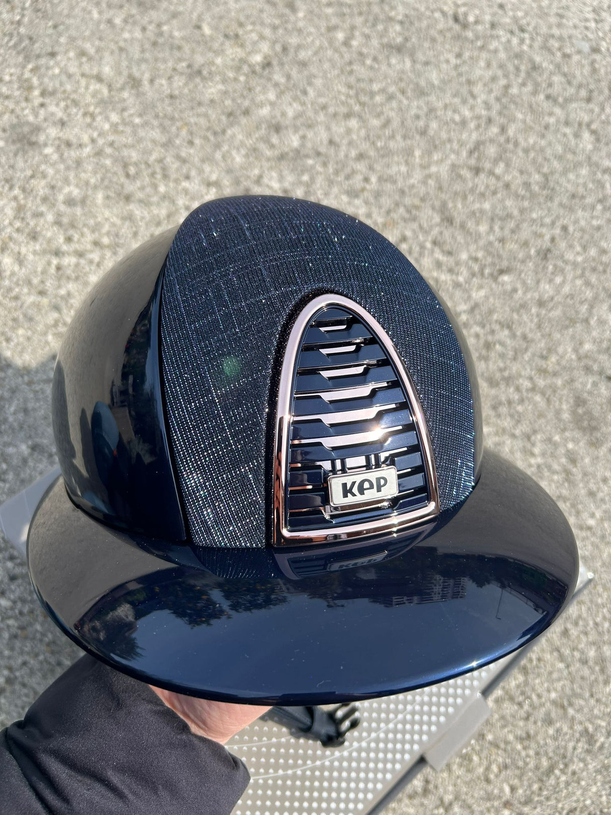 Kep Italia CROMO 2.0 POLISH BLU/FRONTE TESSUTO GALASSIA BLU SCURO VISIERA POLO