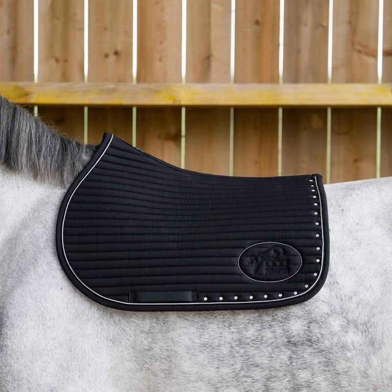 Completo sottosella + cuffia Jump'in nero/diamante