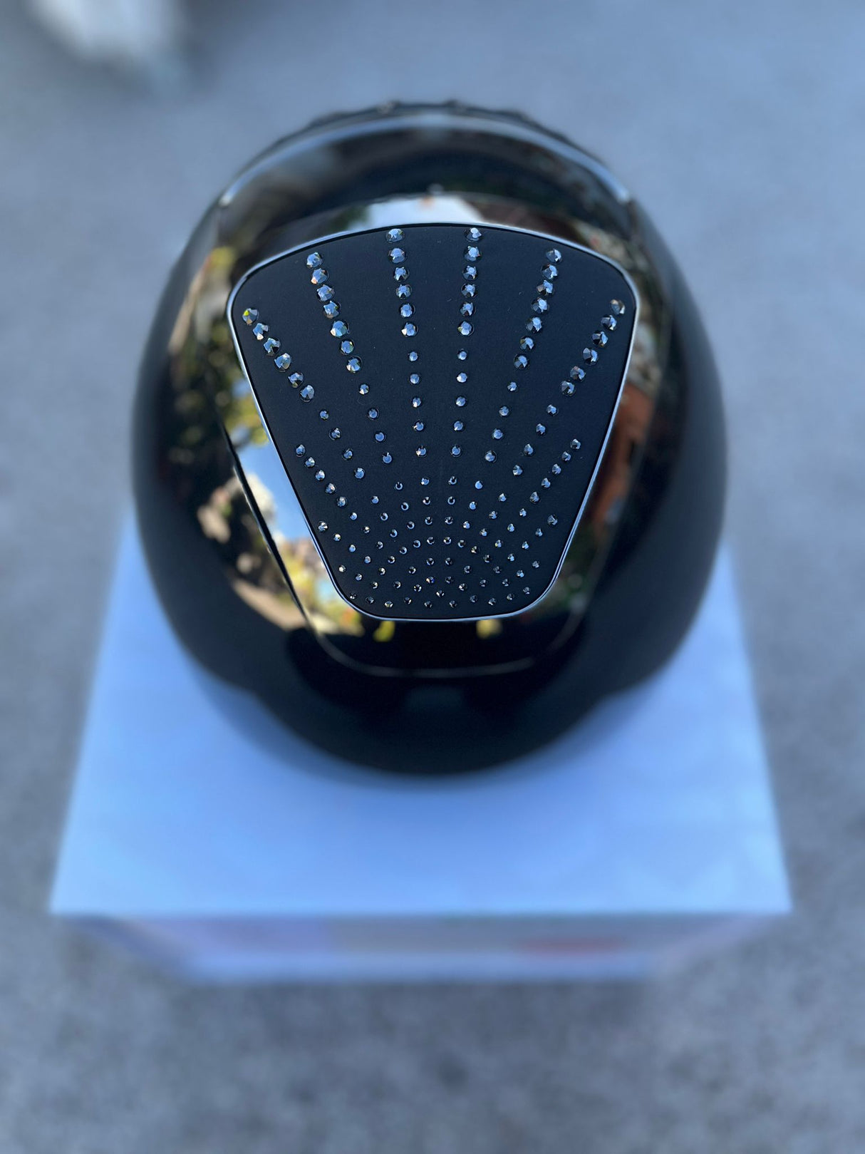 Kask Star Lady Pure Shine Graphite nero visiera polo