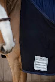 Coperta in cotone da box Kentucky navy