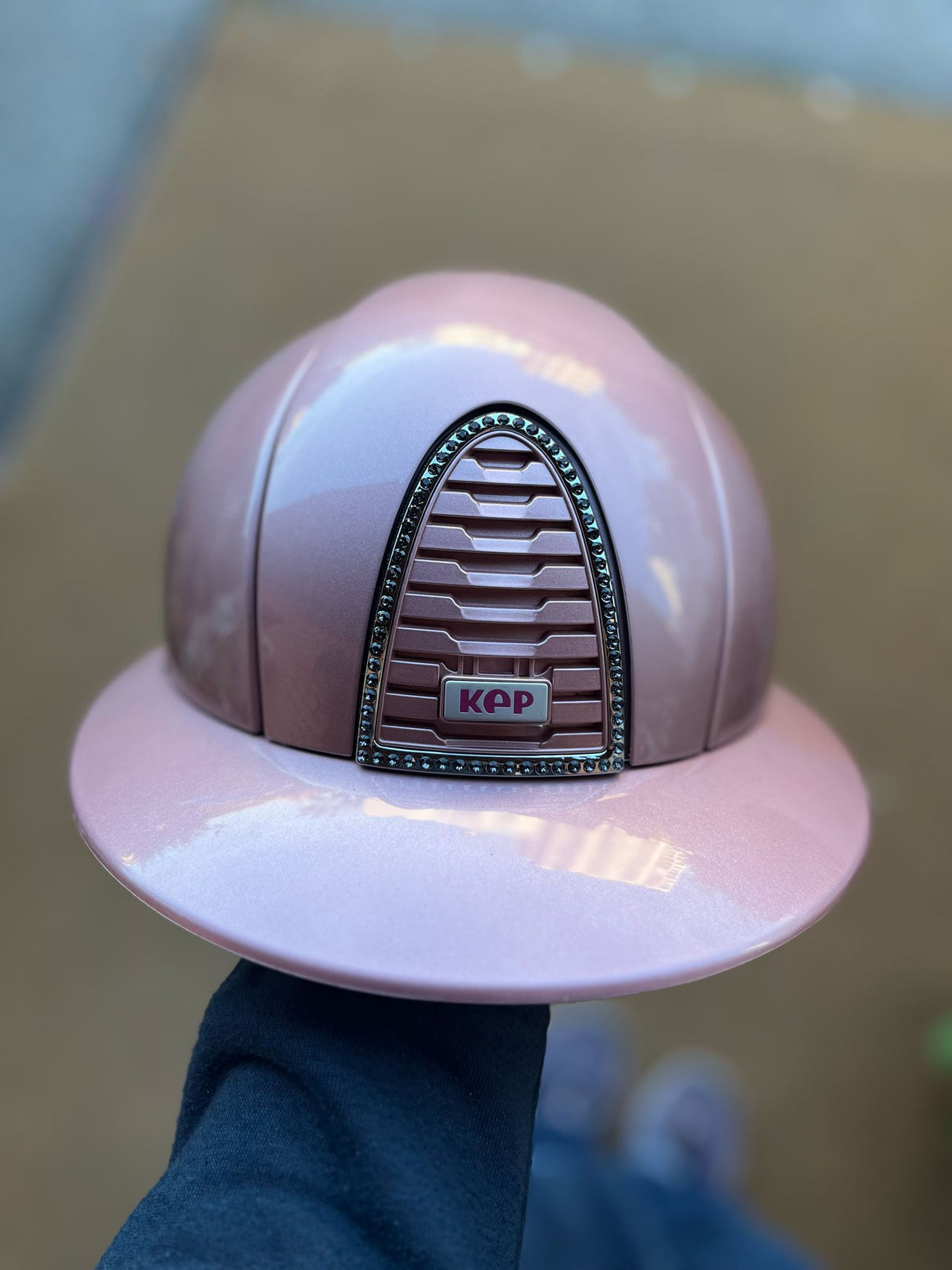 Cromo 2.0 diamond rosa e cornice con brillanti visiera polo Kep Italia