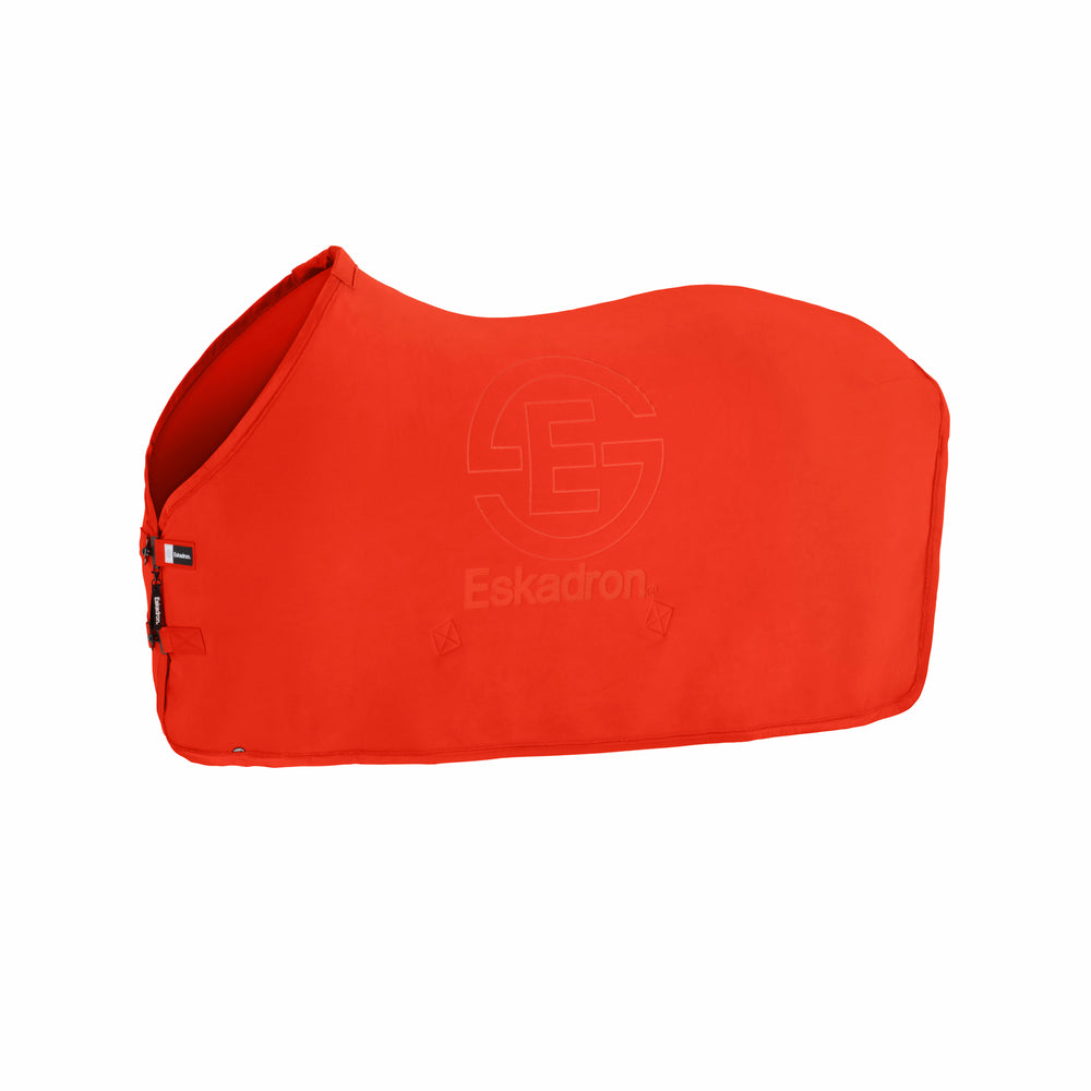 Coperta in pile Eskadron arancio con logo