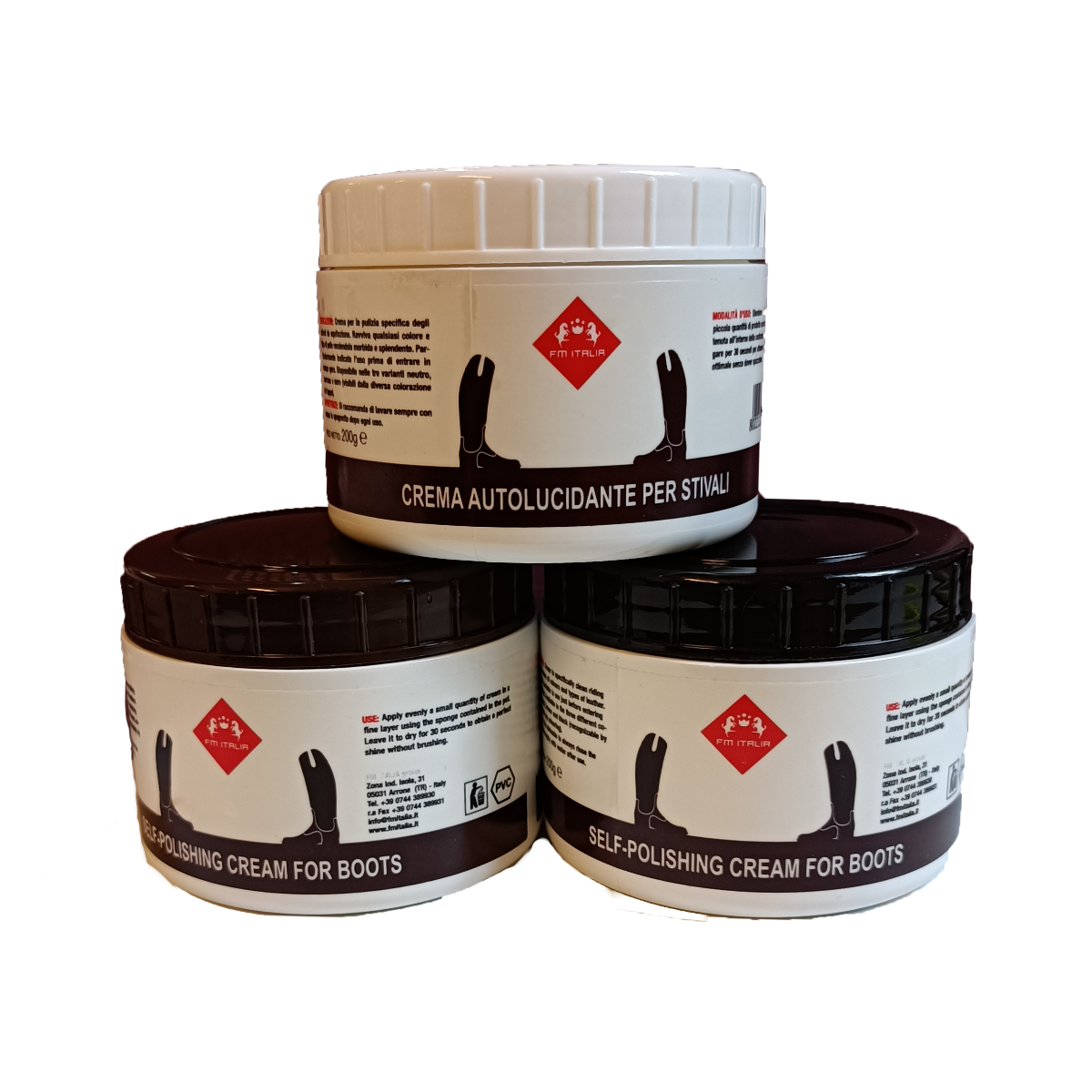 Crema Autolucidante Stivali FM Italia 200g