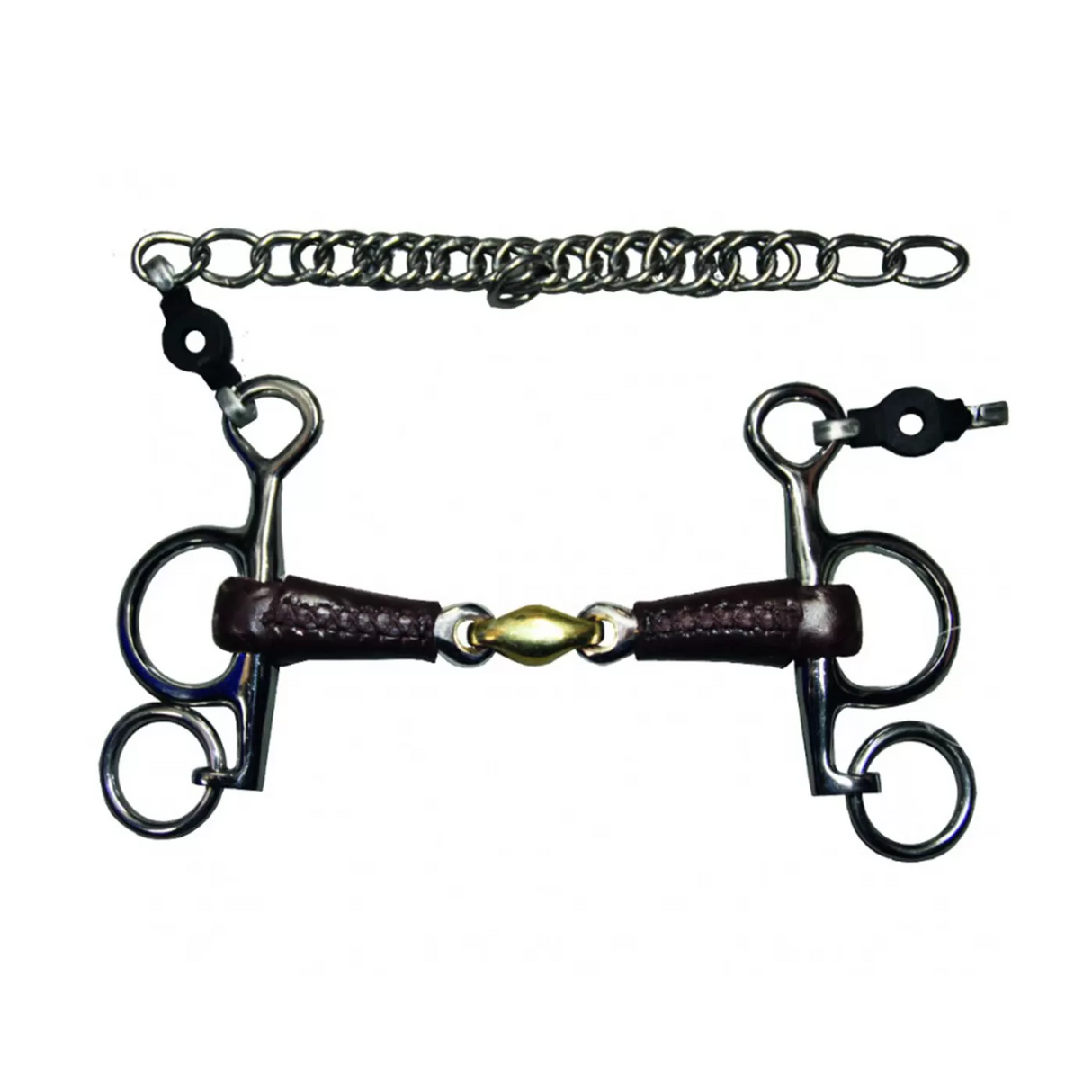 Pelham aste corte rivestito in cuoio Jump'in 135 cm