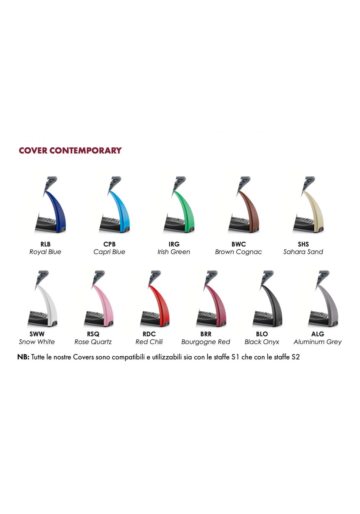 Cover Contemporary per staffe S1 e S2 Safe Riding