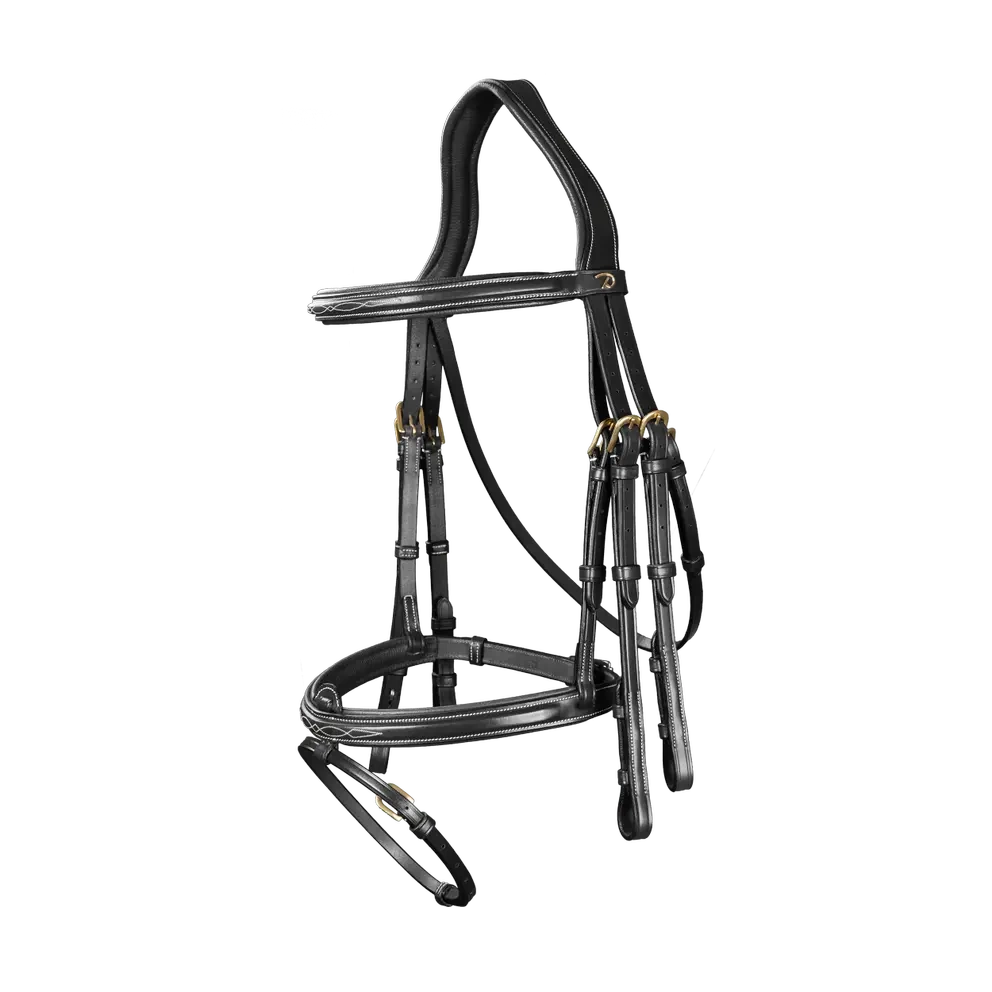 Testiera Dy'On per briglia nera