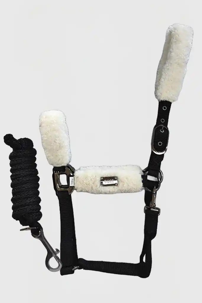 SANTIAGO HALTER BLACK CREME Boss Equestrain