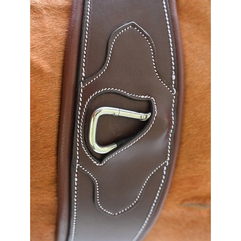 Sottopancia in cuoio con elastici da entrambi i lati Jump'in nero