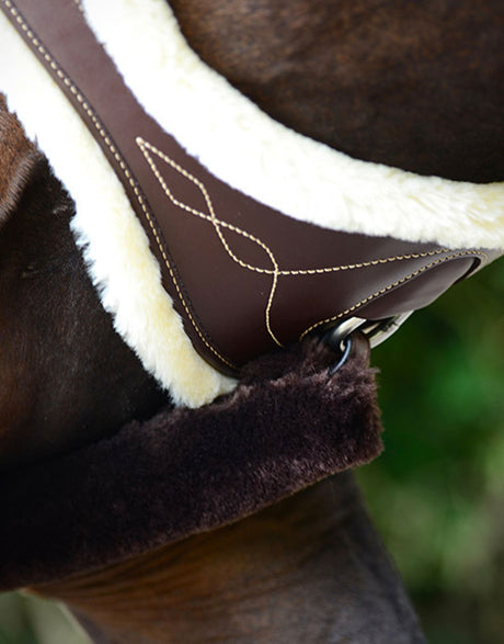 Sottopancia a caramella con pelliccia Kentucky marrone