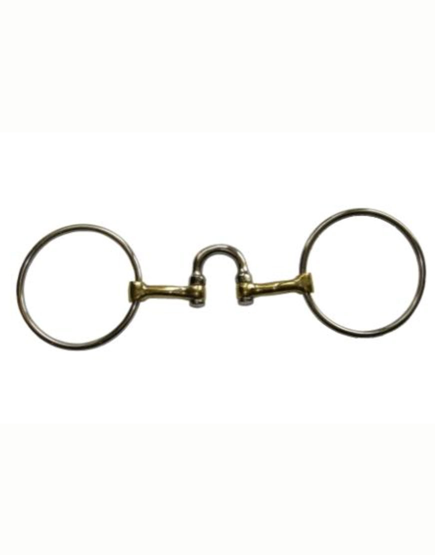 Morsocannone fine con passaggio per la lingua e anello girevole Jump'In