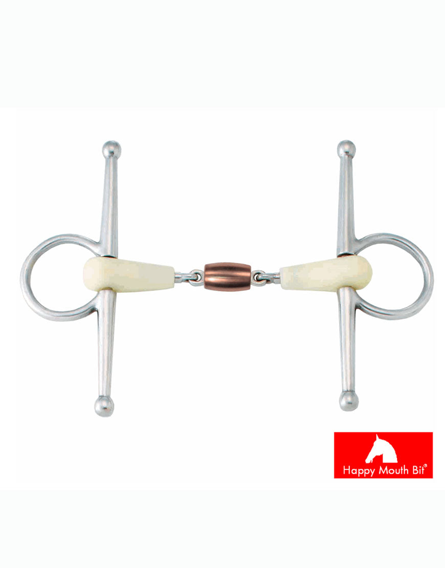 Filetto ad aste con rullo in rame Happy Mouth Bits