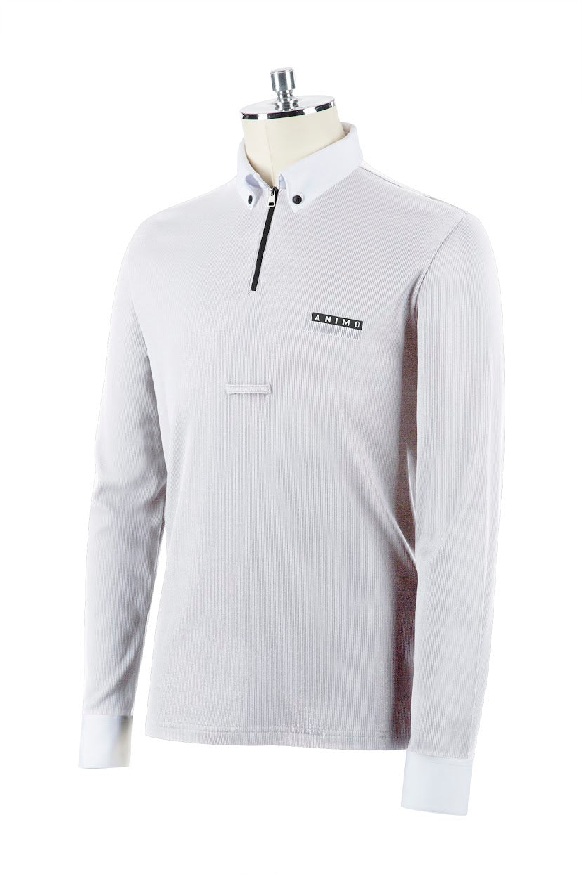 Polo da gara uomo manica lunga modello Apricot 23W Animo