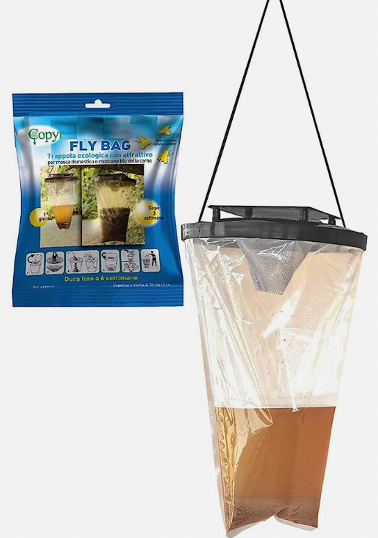 FLY BAG trappola ecologica con attrattivo per mosche Copyr