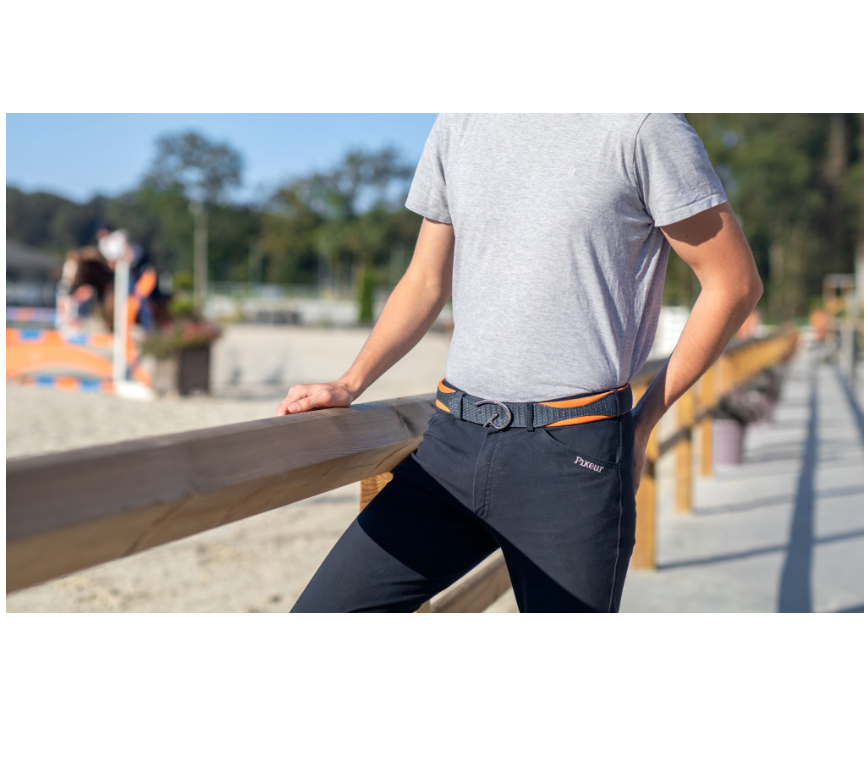 Cintura modello Atlanta blu e arancio Dy'On