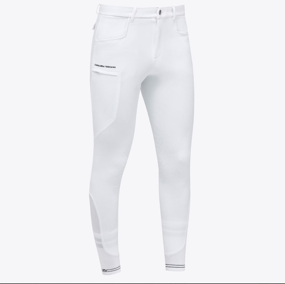 Pantaloni da uomo jumping grip al ginocchio e con tasca laterale Cavalleria Toscana