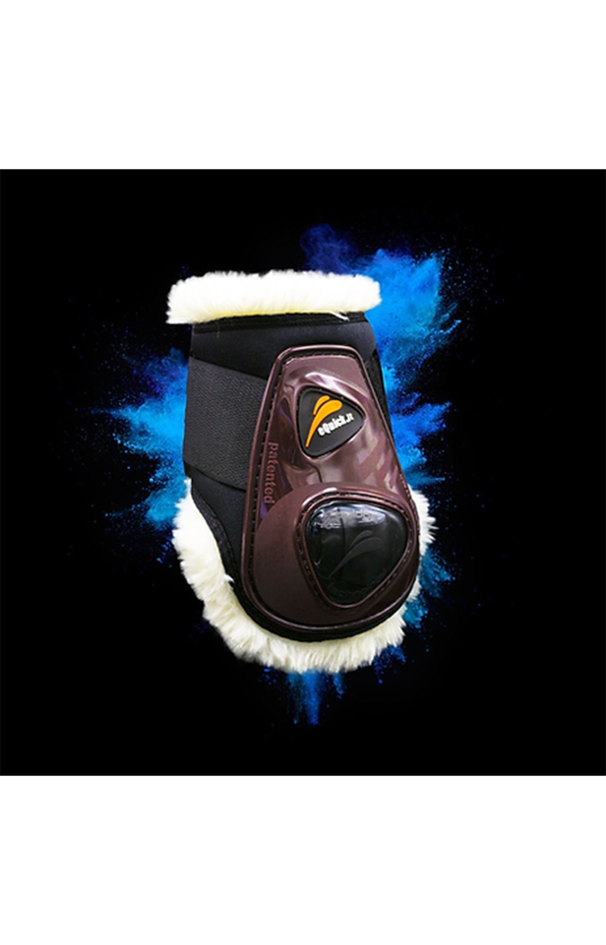 Paranocche eShock Rear Legend Fluffy velcro marrone Equick