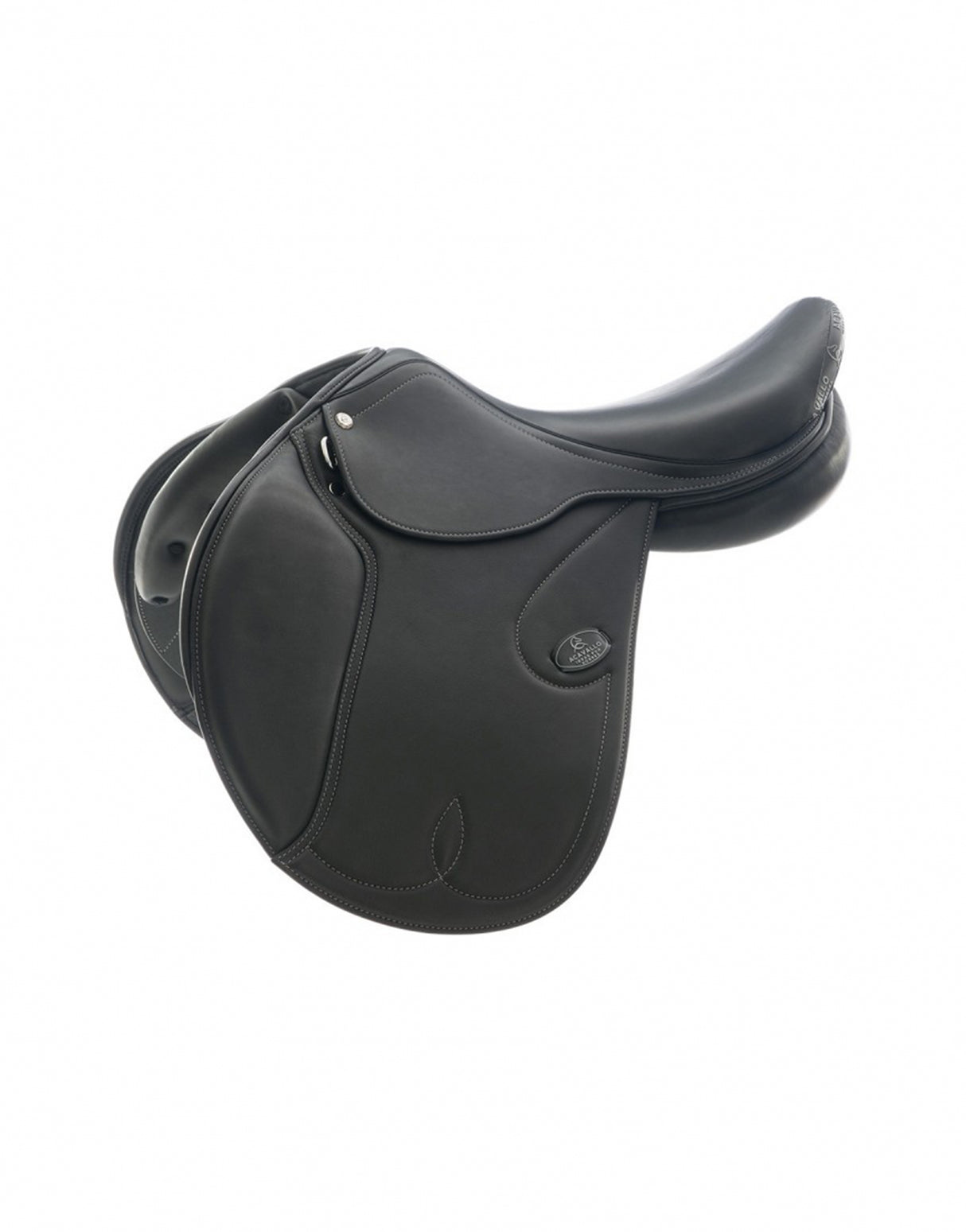 SELLA ACAVALLO BOTTICELLI DA SALTO CON CUSCINI IN RETICOLO NERO