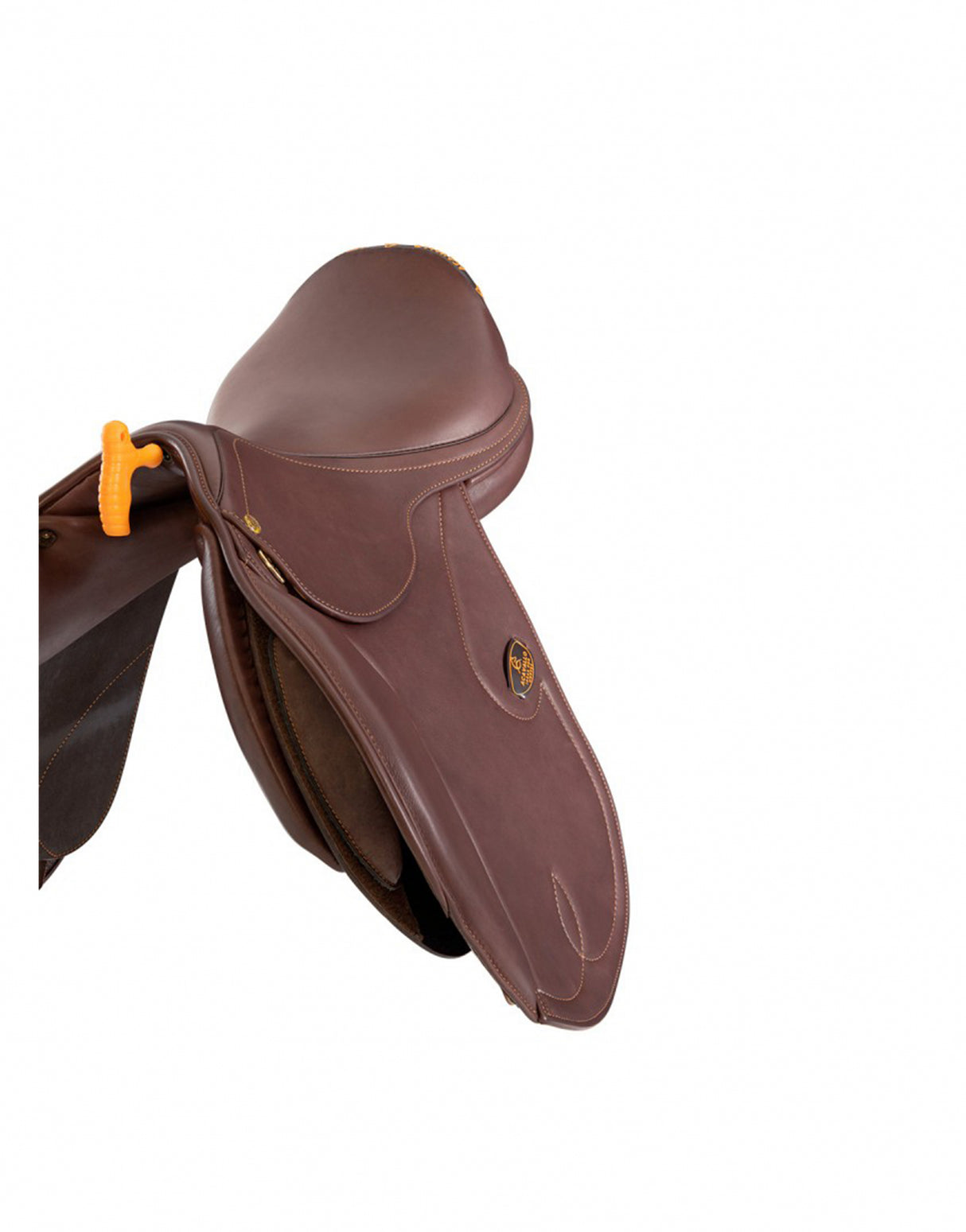 SELLA ACAVALLO BOTTICELLI DA SALTO CON CUSCINI IN RETICOLO NERO