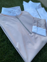 Polo da gara donna con zip e strass Equestro