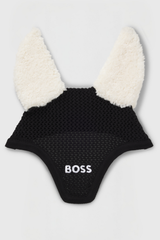 HAMPTON SADDLE PAD JUMP TEDDY BLACK + cuffia