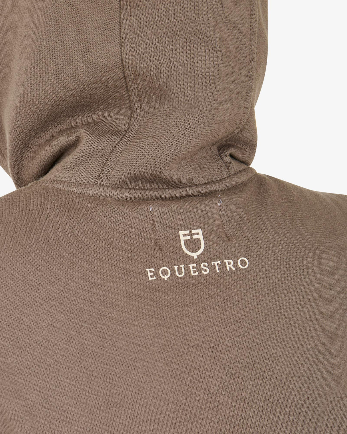 Felpa donna EQ bicolore con zip frontale