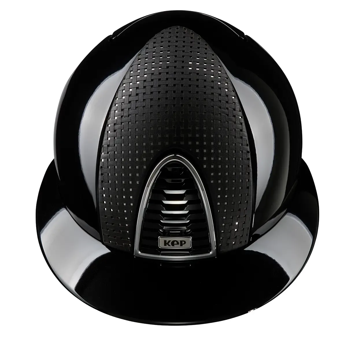 Casco equitazione Cromo 2.0 / Polish Metal Nero/ Verona Nero Cromato / Visiera Polo Large