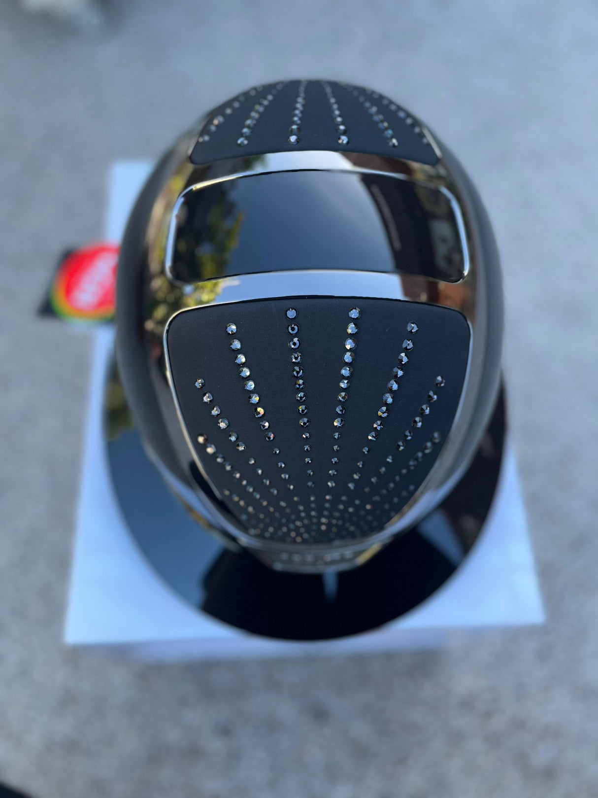 Kask Star Lady Pure Shine Graphite nero visiera polo