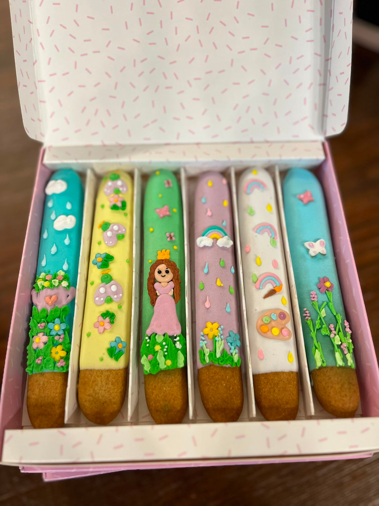 Set da 6 biscotti a forma di cavallo glassati in edizione limitata Candy Horse