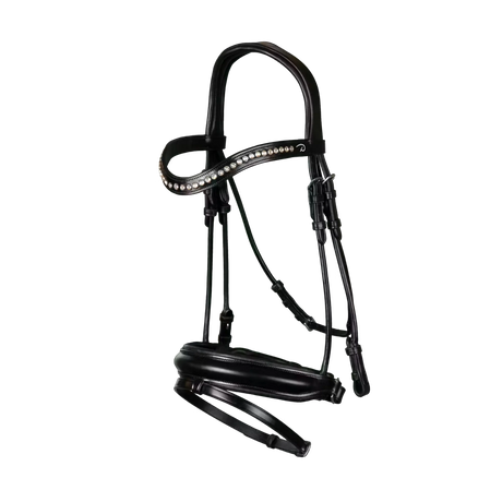 Testiera da dressage Medium Crank Noseband Bridle With Flash Dy'On
