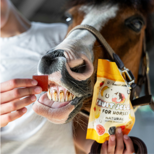 Caramelle gommose alla fragola e banana Candy Horse